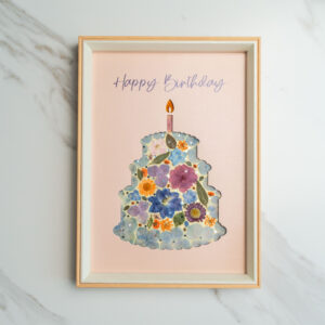 pressed_flower_art_kit_birthday_cake_floral_wish Birthday Cake: Floral Wish