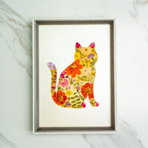 Elegant Cat: Amber Glow