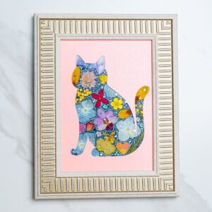 Elegant Cat: Peachy Bloom