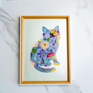 pressed_flower_art_kit_cat_gentle_soft_bloom Gentle Cat: Soft Bloom
