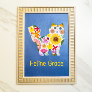 pressed_flower_art_kit_cat_graceful_sunny_poise Graceful Cat: Sunny Poise