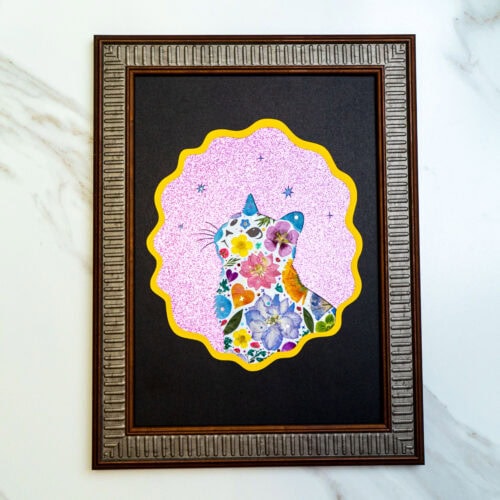 Looking Up Cat: Cosmic Garden