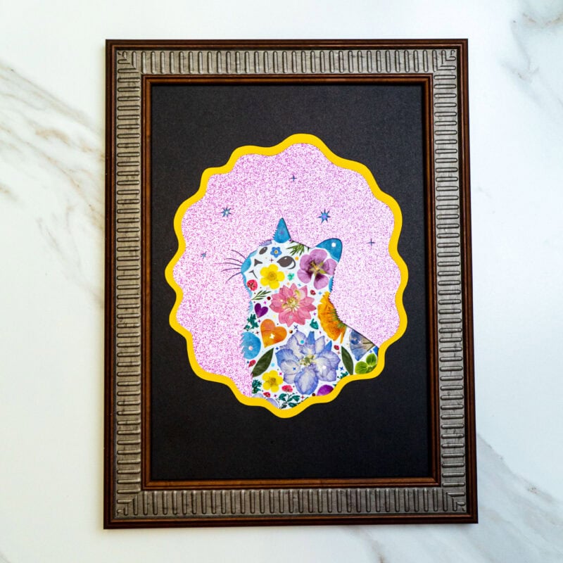 Looking Up Cat: Cosmic Garden