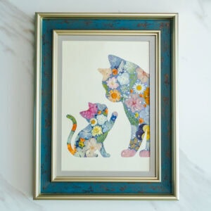 pressed_flower_art_kit_cat_tender_gentle_bond Tender Cat: Gentle Bond