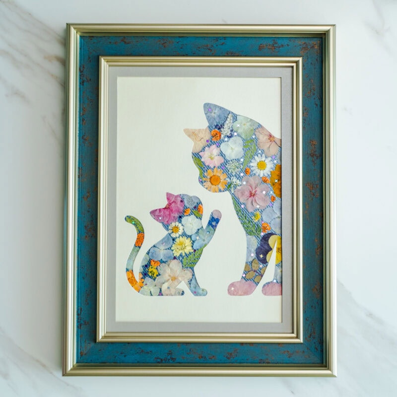 pressed_flower_art_kit_cat_tender_gentle_bond Tender Cat: Gentle Bond