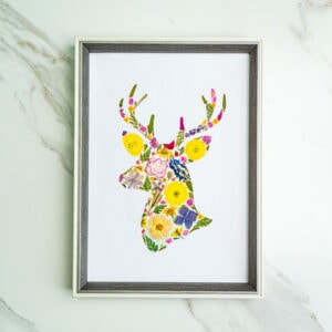 pressed_flower_art_kit_deer_gentle_sunny_field Gentle Deer: Sunny Field