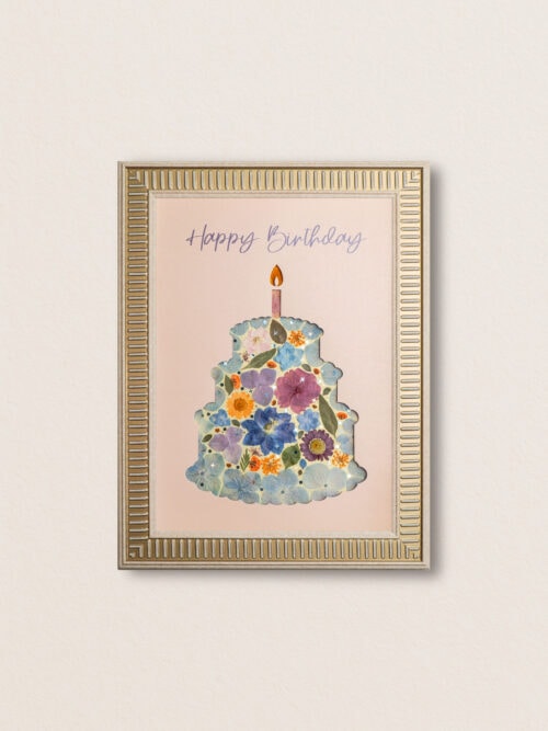 Birthday Cake: Floral Wish 8.3"×11.7"