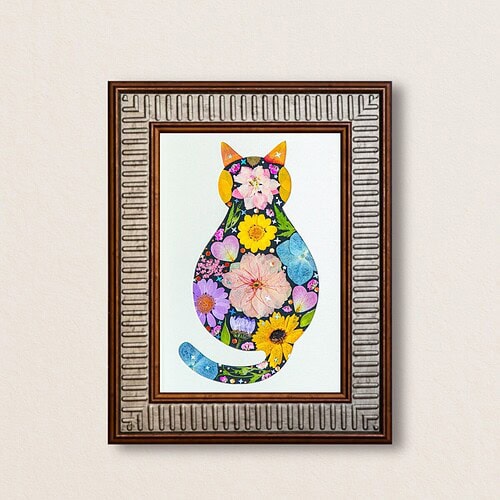 Cozy Cat: Dream Light 5"×7"