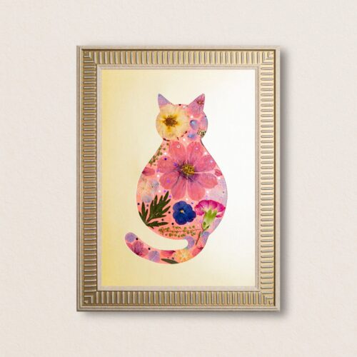 Cozy Cat: Gentle Glow 8.3"×11.7"