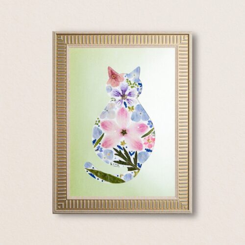 Cozy Cat: Morning Breeze 8.3"×11.7"