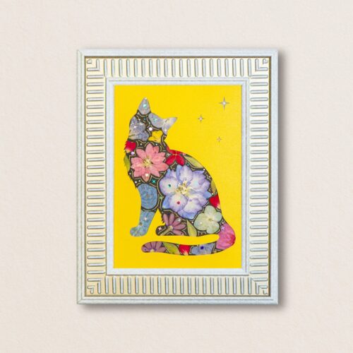 Dreamy Cat: Garden Glow 5"×7"