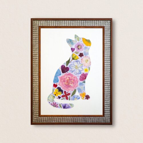 Dreamy Cat: Pastel Serenity 8.3"×11.7"