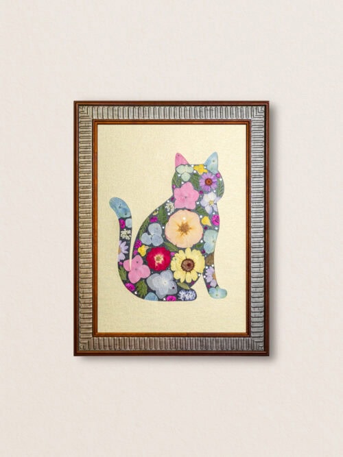 Elegant Cat: Golden Grace 8.3"×11.7"