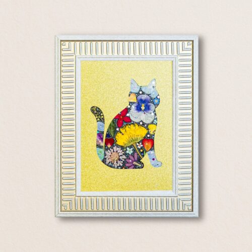 Elegant Cat: Sunlit Charm 5"×7"
