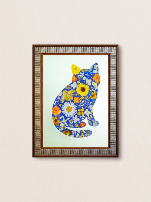 Gentle Cat: Golden Field 8.3"×11.7"