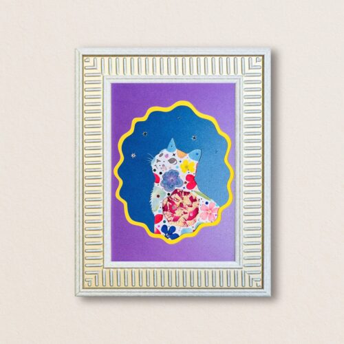 Looking Up Cat: Dream Star 5"×7"