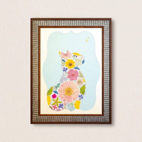 Sky Cat: Blue Moment 8.3"×11.7"