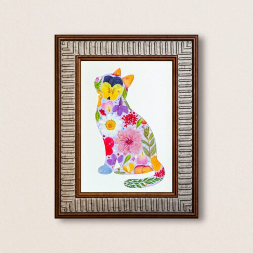 Sunny Cat: Bright Bloom 5"×7"