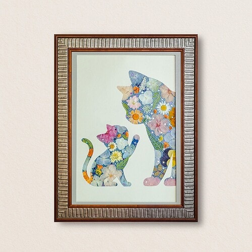 Tender Cat: Gentle Bond 8.3"×11.7"