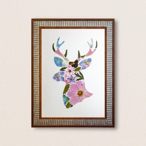 Gentle Deer: Soft Dream 8.3"×11.7"