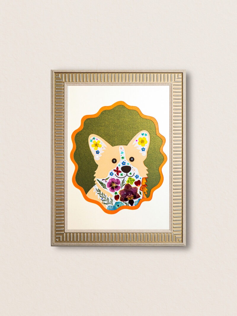 Corgi Dog: Autumn Joy 8.3"×11.7"