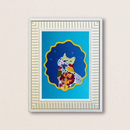 Looking Up Cat: Sky Magic 5"×7"