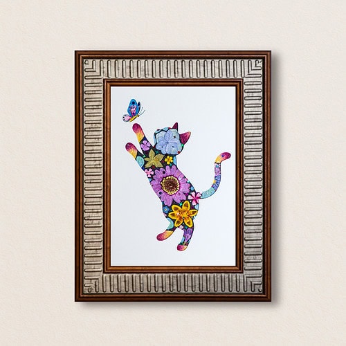 Playful Cat: Little rascal 5"×7"
