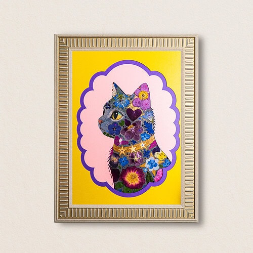 Poised Cat: Noble Lady 8.3"×11.7"