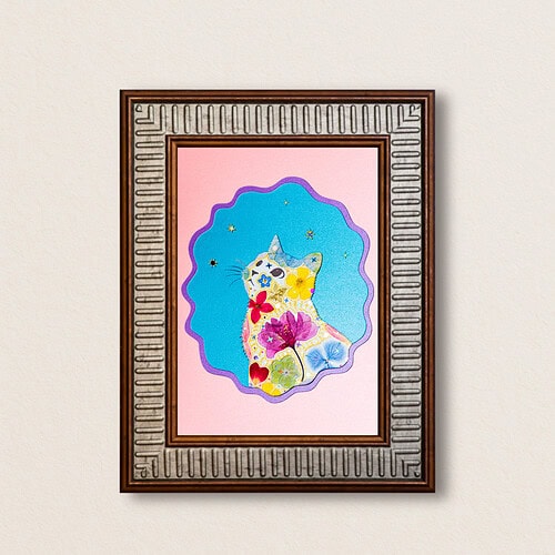 Looking Up Cat: Rosie Realm 5"×7"