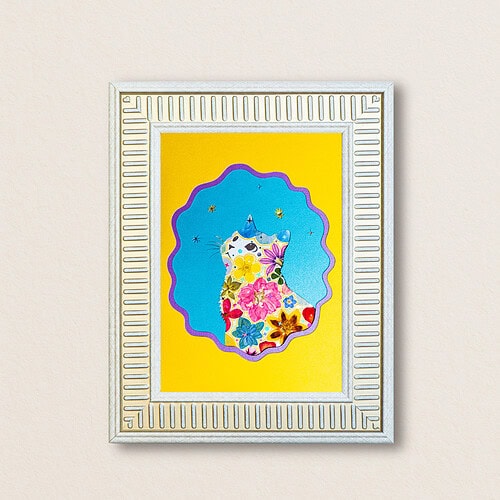 Looking Up Cat: Sunny Spell 5"×7"