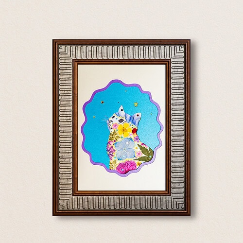 Looking Up Cat: Willow Wish 5"×7"