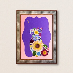 Sky Cat: Indigo Echo 8.3"×11.7"