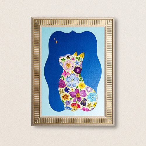 Sky Cat: Miss Blue 8.3"×11.7"