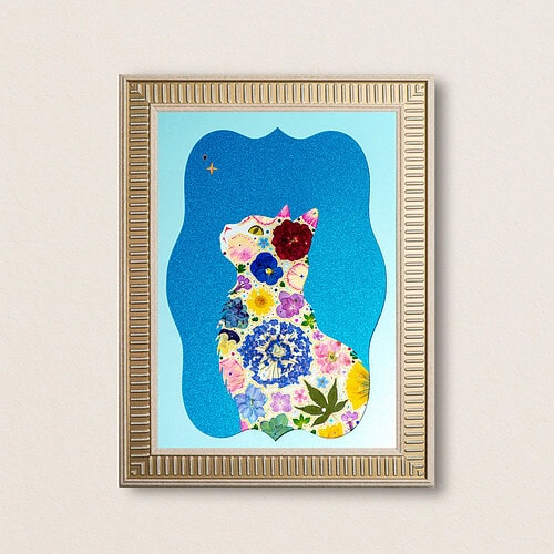 Sky Cat: Wild Posy 8.3"×11.7"