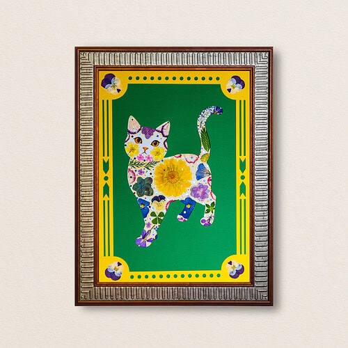 Strolling Cat: Wild Symphony 8.3"×11.7"